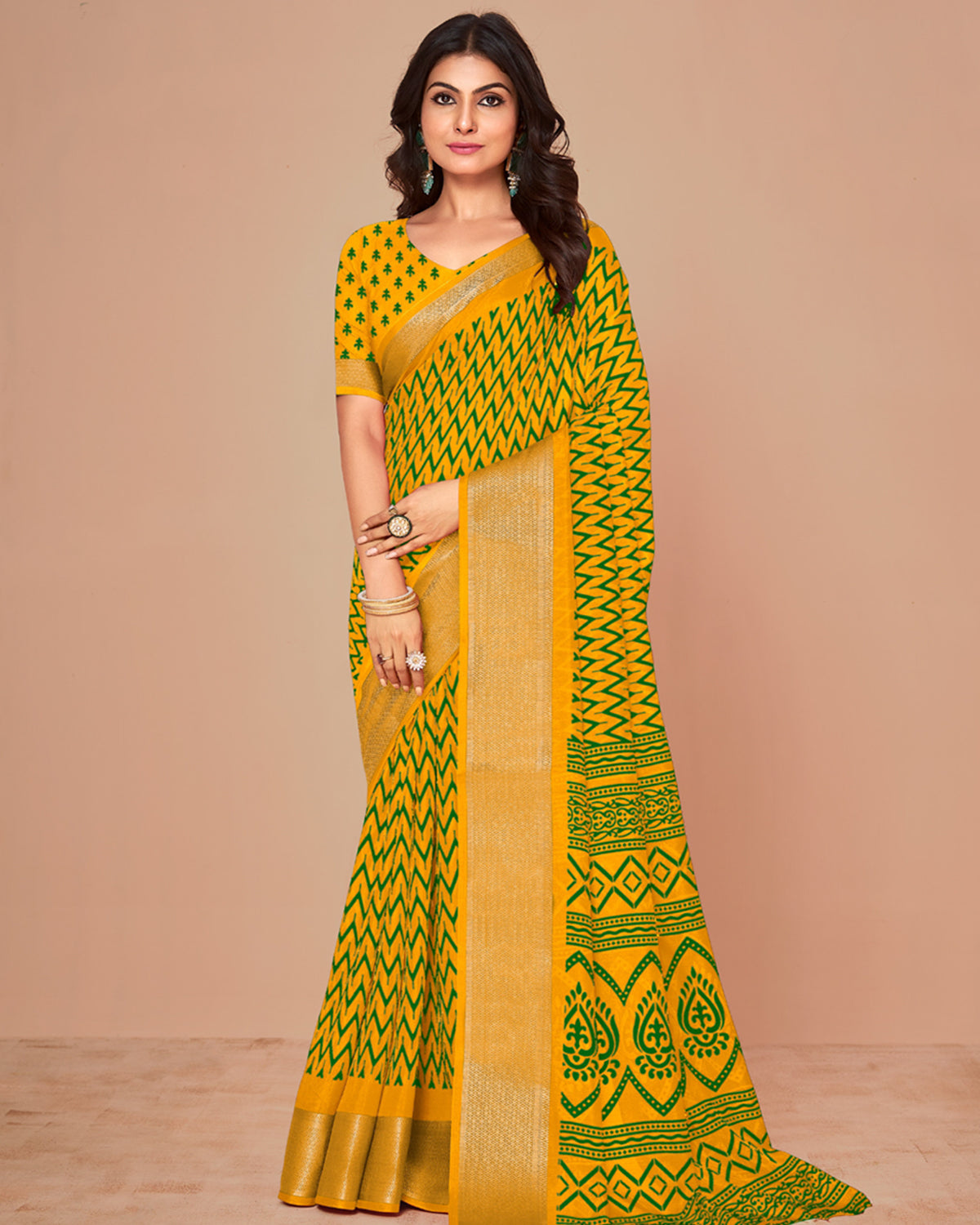 Yellow Color Dola Saree - DO 99