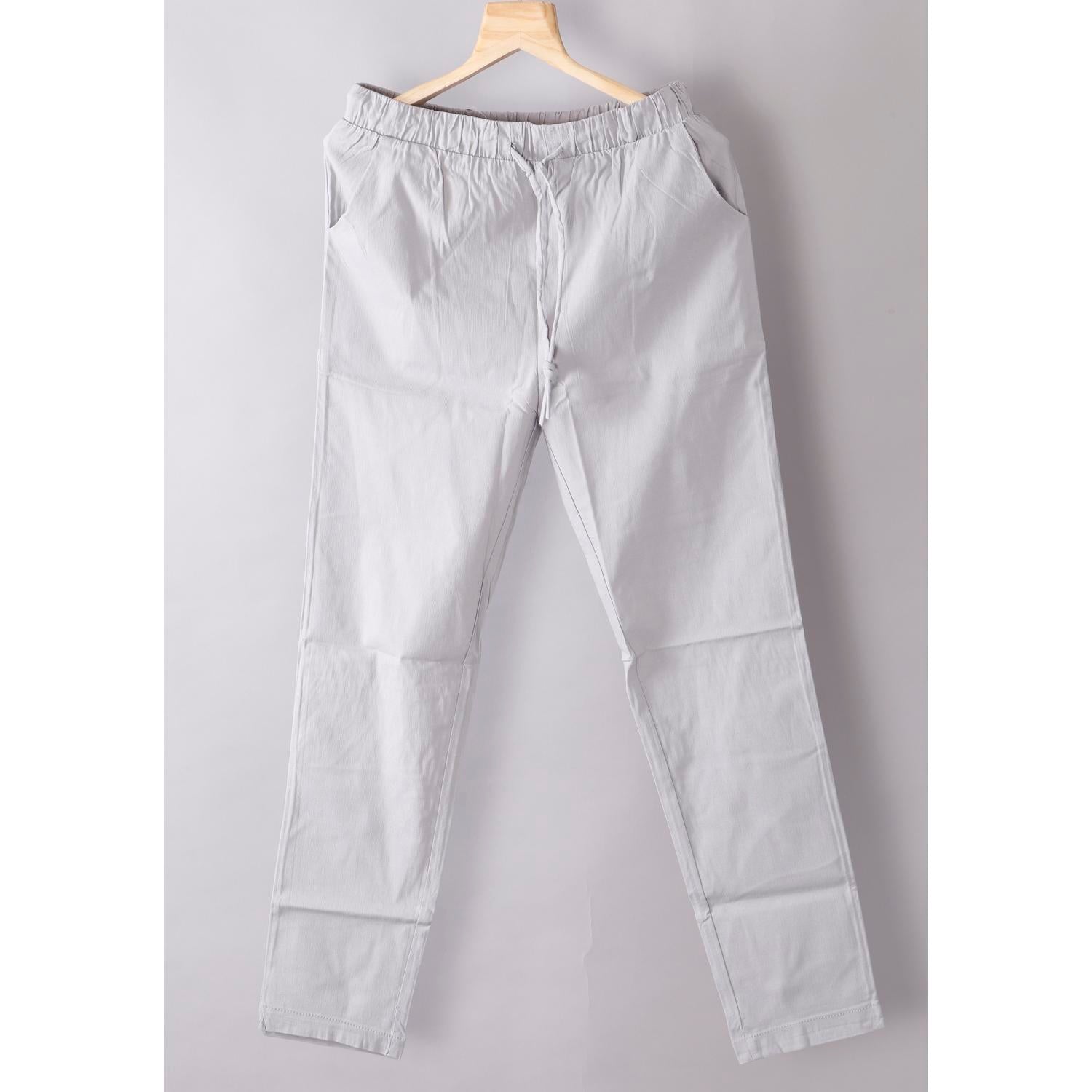 Women's Ash Colour Cotton Pant
