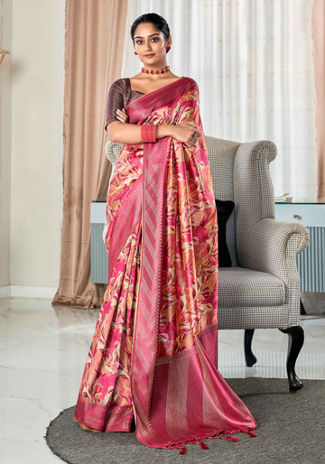 Multi Colour Fancy Silk Saree