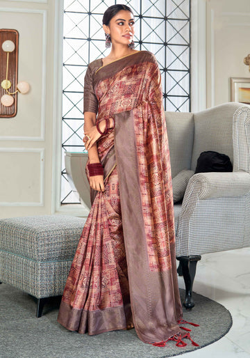 Multi Colour Fancy Silk Saree