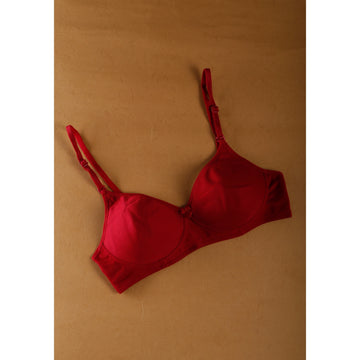 Maroon Colour T-Shirt Bra