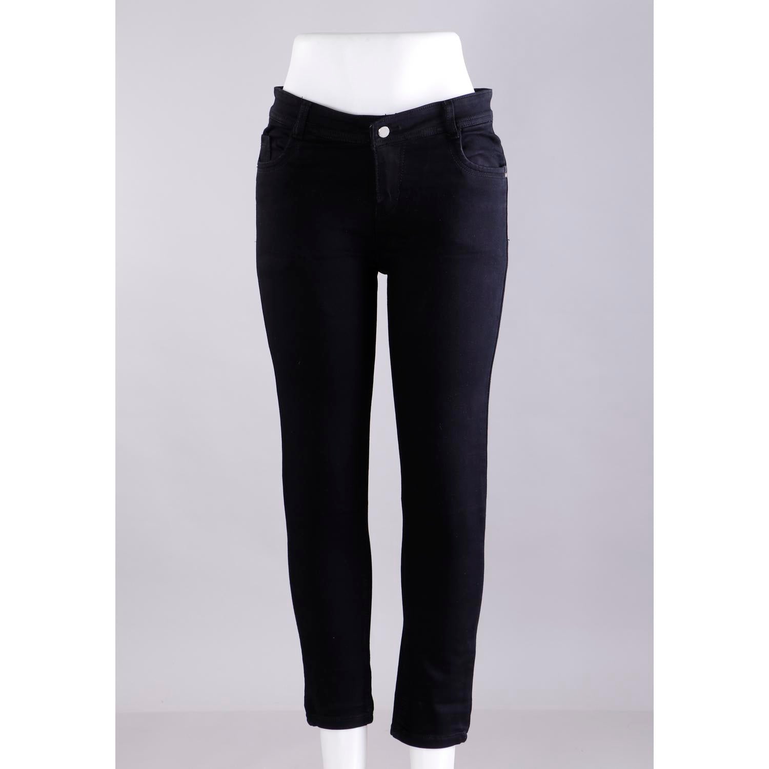 Women Black Pencil Cut Jeans