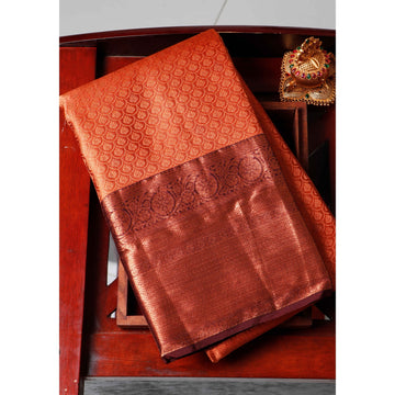 Copper Colour Traditional Saree