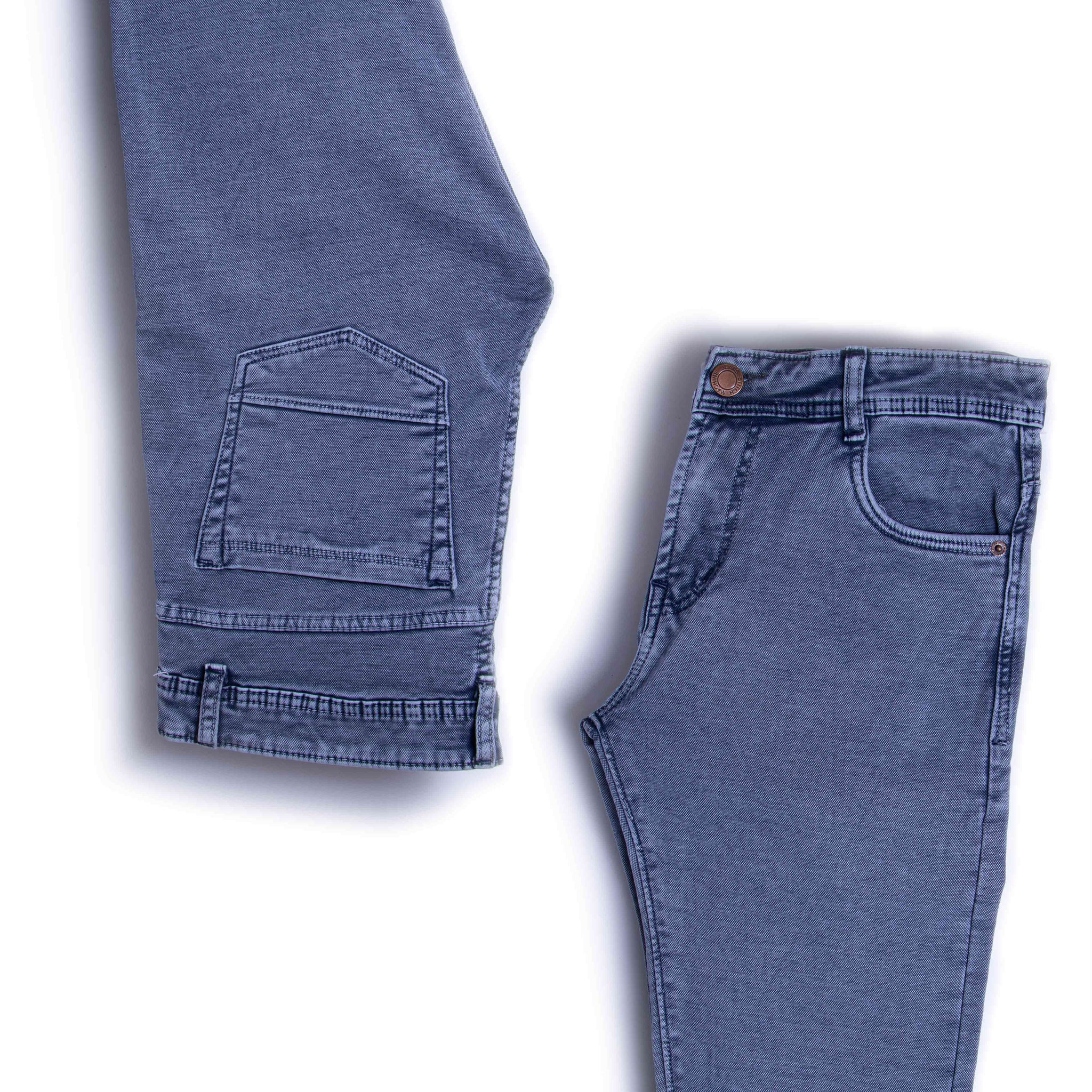 Men's Slim Fit Grey Colour Jeans Pants