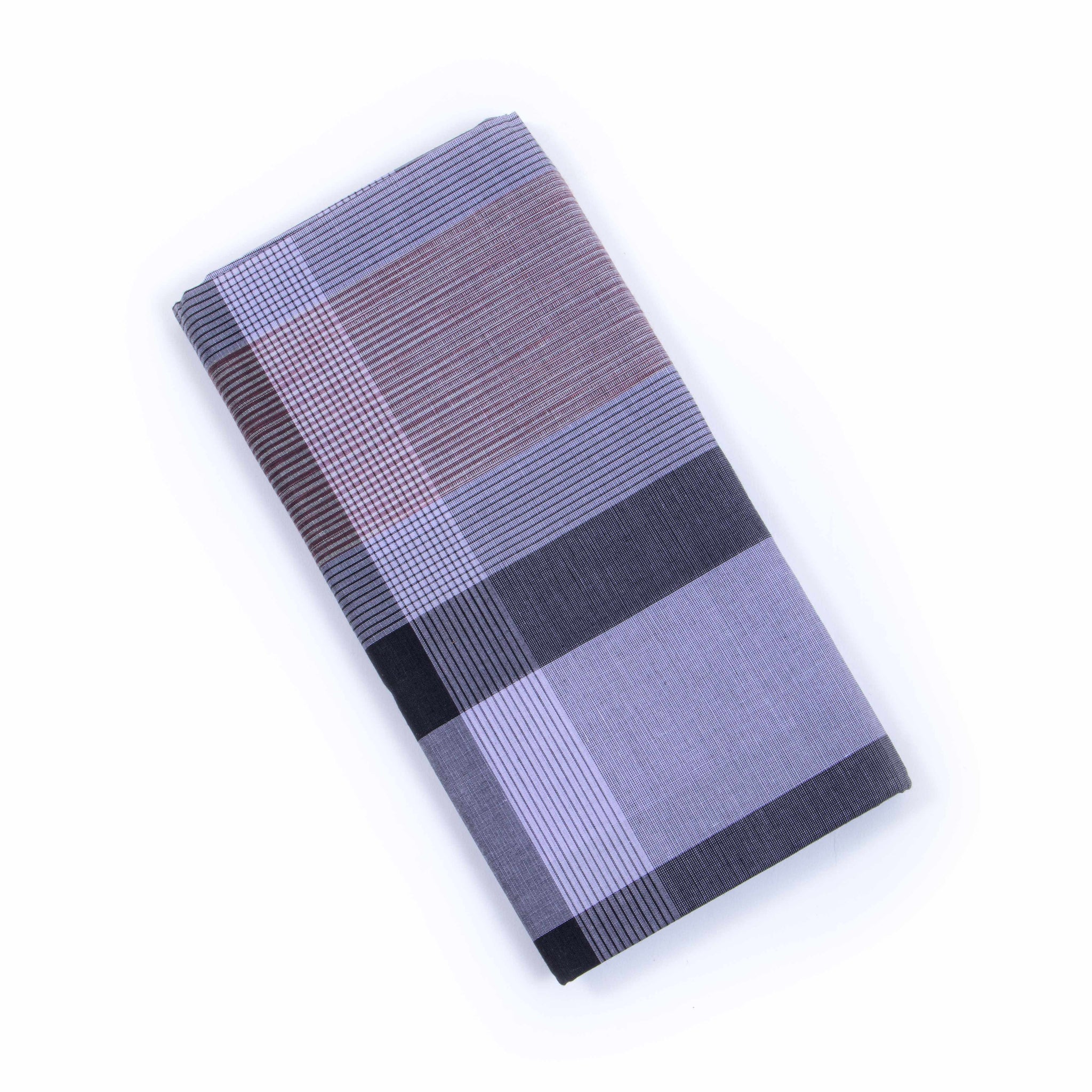 Sangu Brand Grey Checkered 2.10 m Stitched Lungi