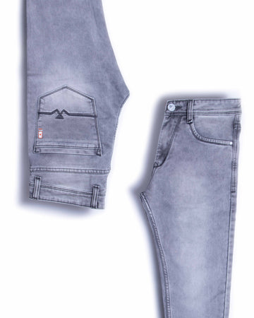 Men's Slim Fit Grey Colour Jeans Pants