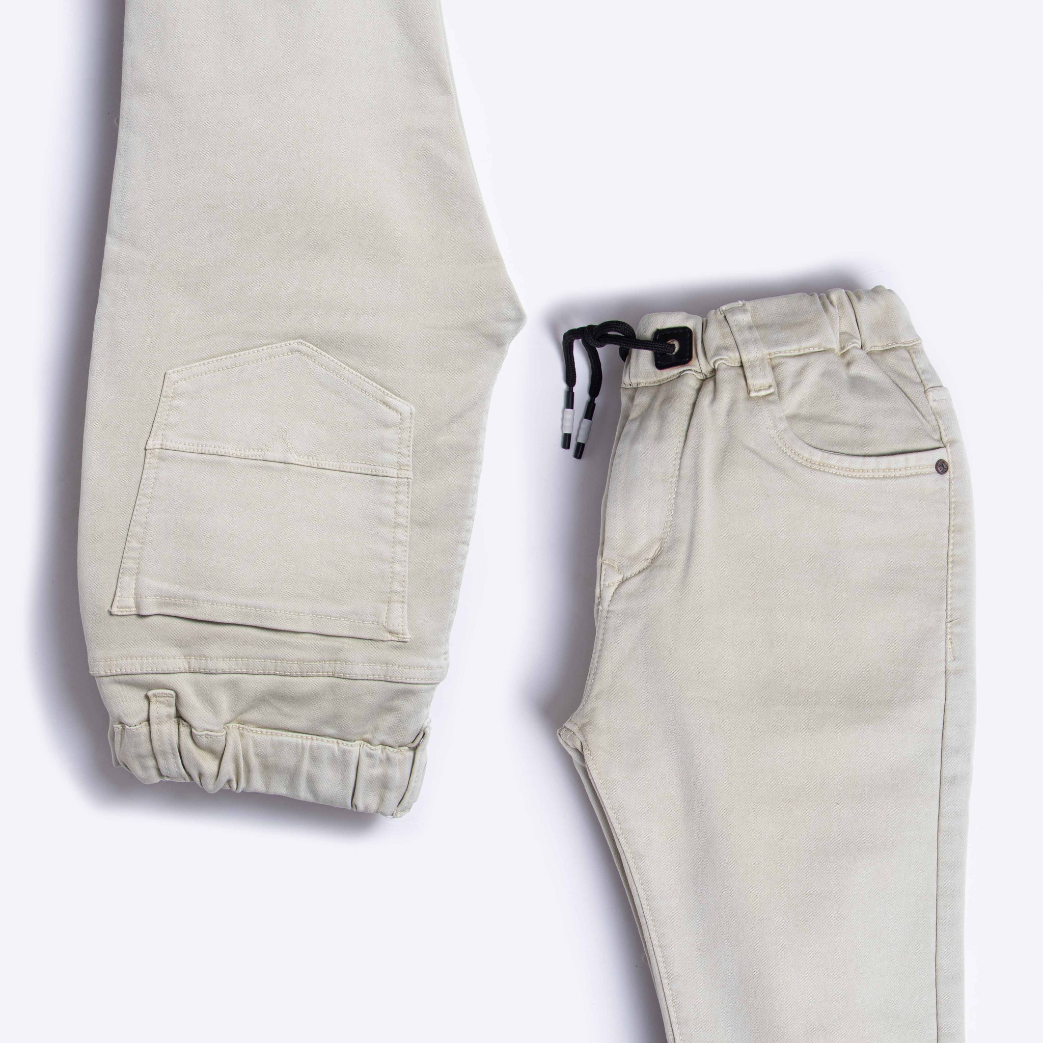 Men's Slim Fit Cream Colour Jeans Pants