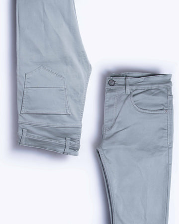 Men's Slim Fit Grey Colour Jeans Pants