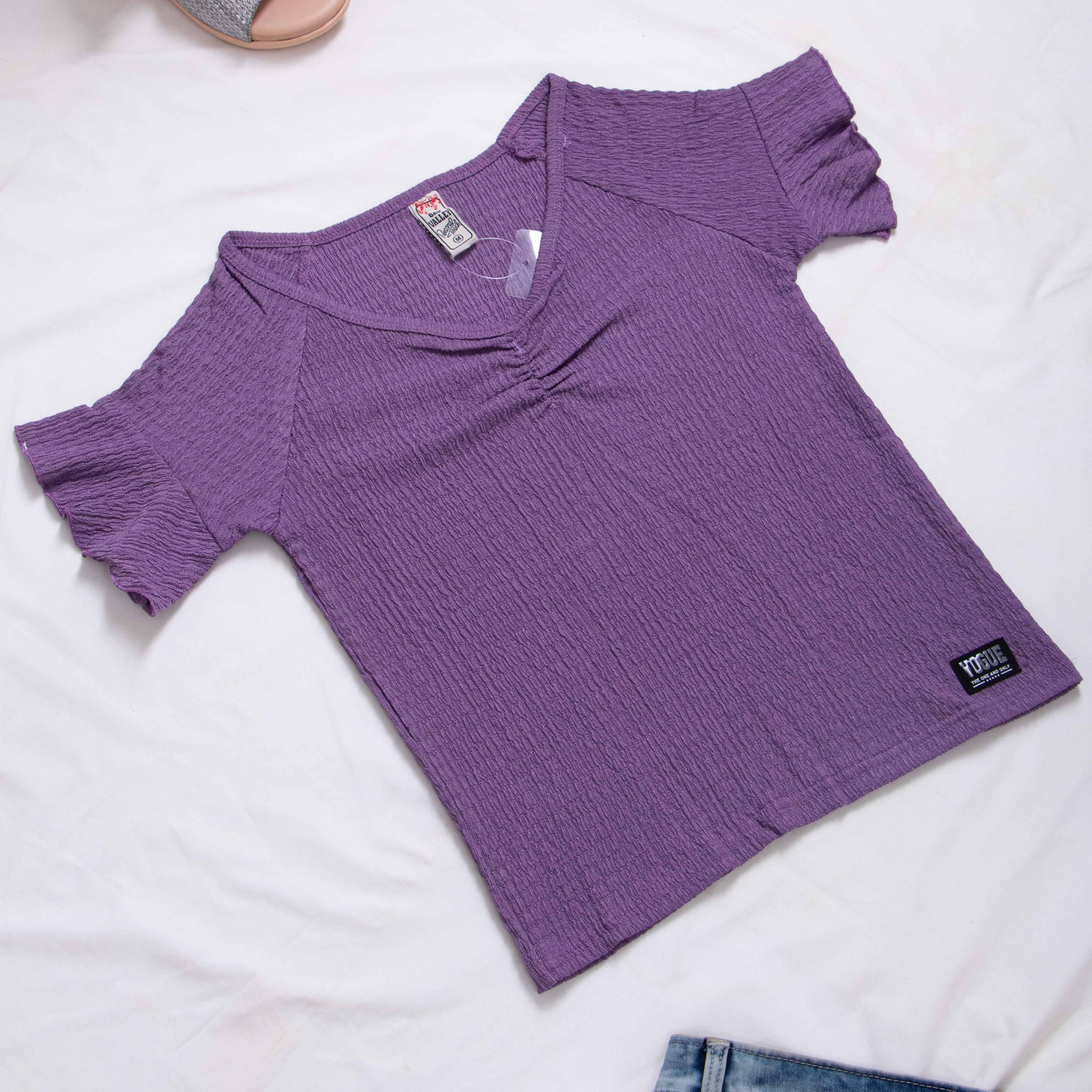 Women Purple Colour T-Shirt