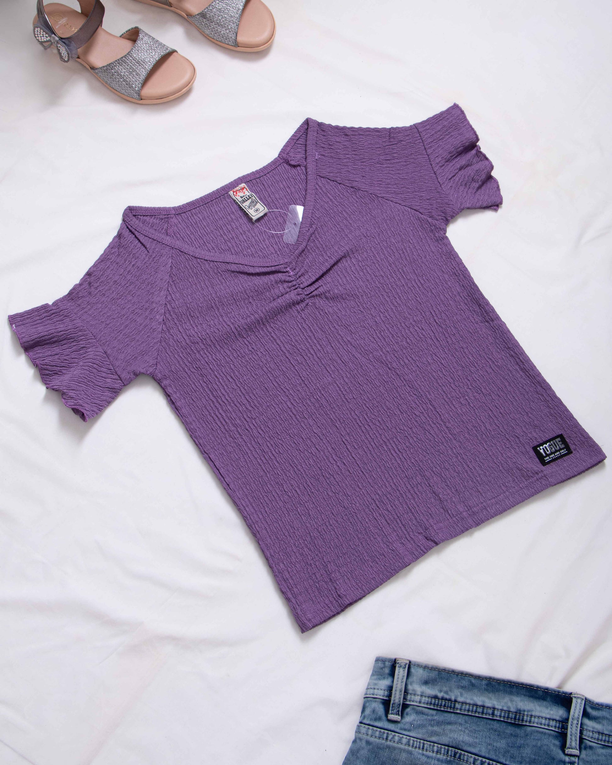 Women Purple Colour T-Shirt