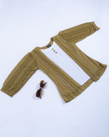 Women Olive Green Colour Crop Top