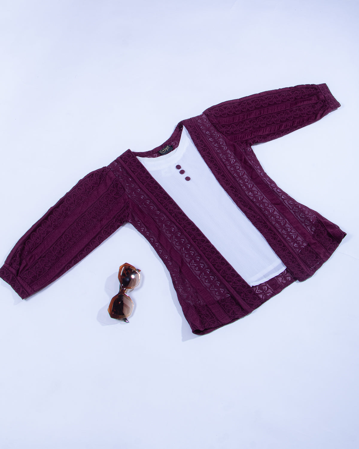 Women Purple Colour Crop Top