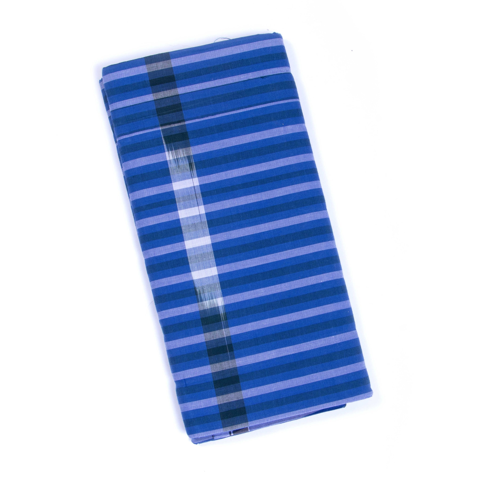 JKT Brand Blue Striped 2.10 m Stitched Lungi