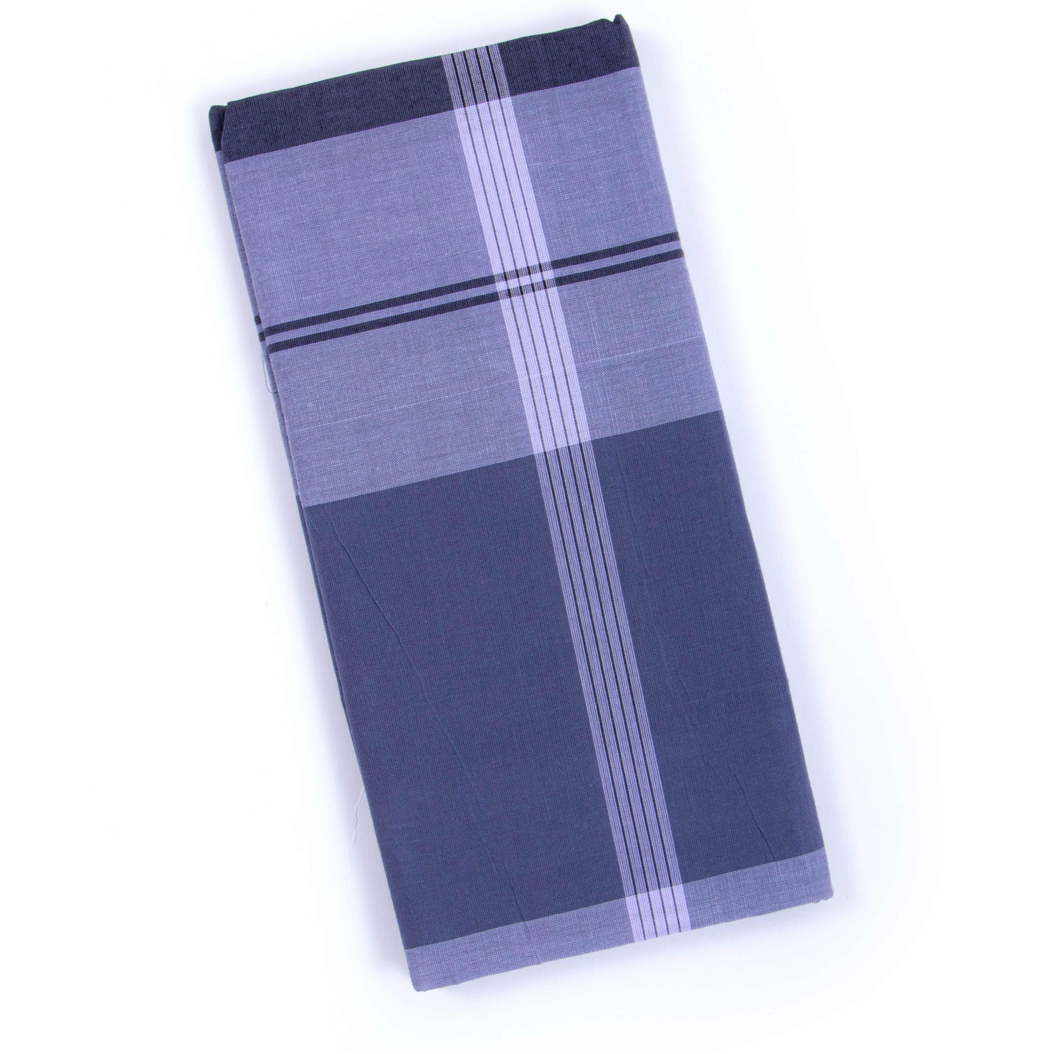 Nandu Brand Grey Checkered 2.20 m Stitched Lungi