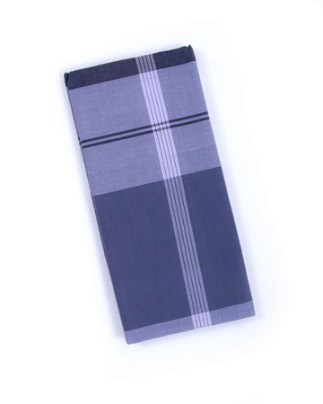 Nandu Brand Grey Checkered 2.20 m Stitched Lungi