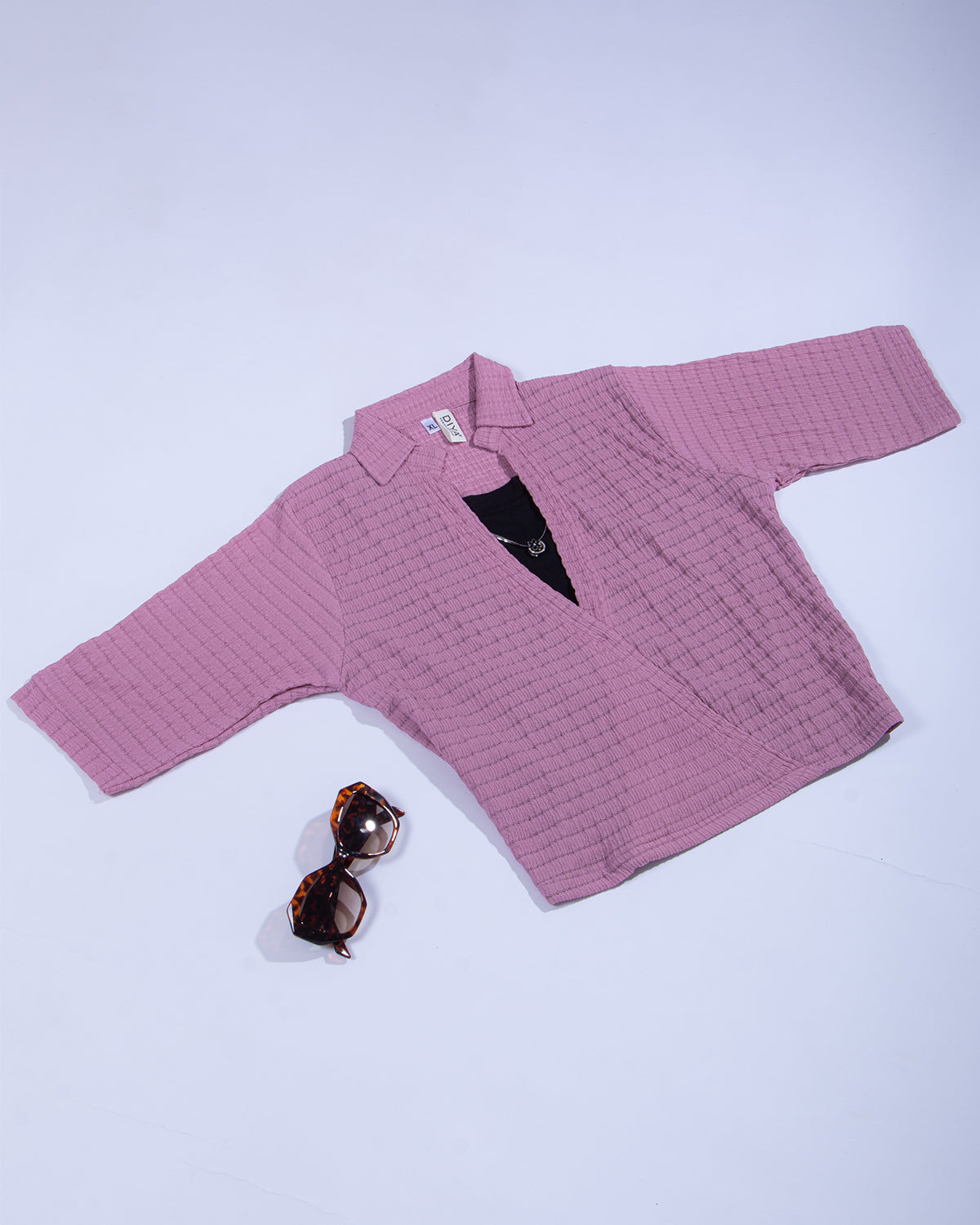 Women Onion Pink Colour Crop Top