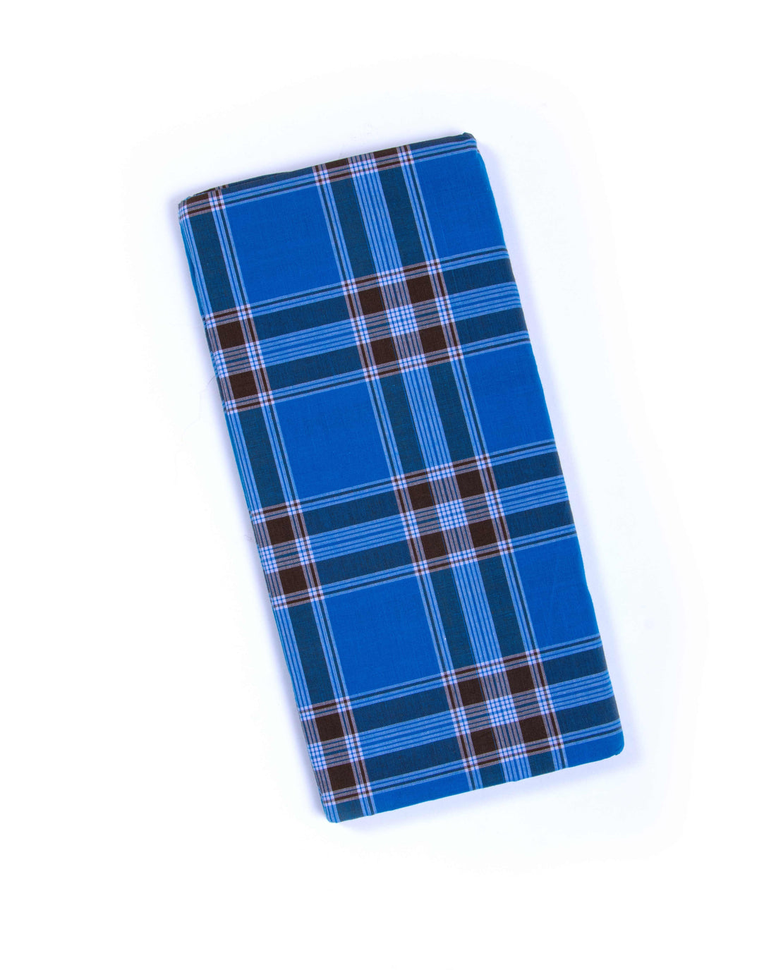 999 Brand Blue Checkered 2.10 m Stitched Lungi