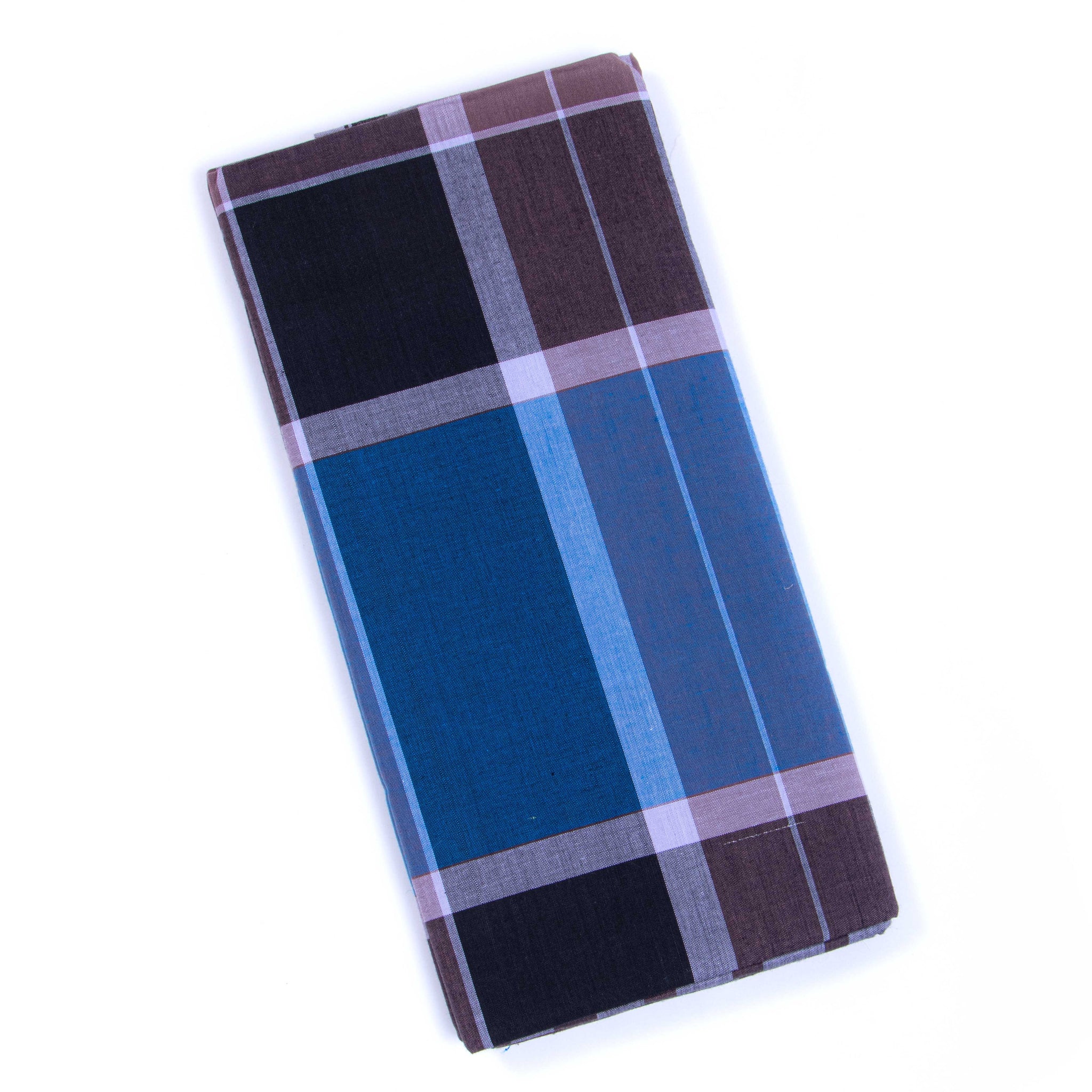 JKT Brand Blue Checkered 2.10 m Stitched Lungi