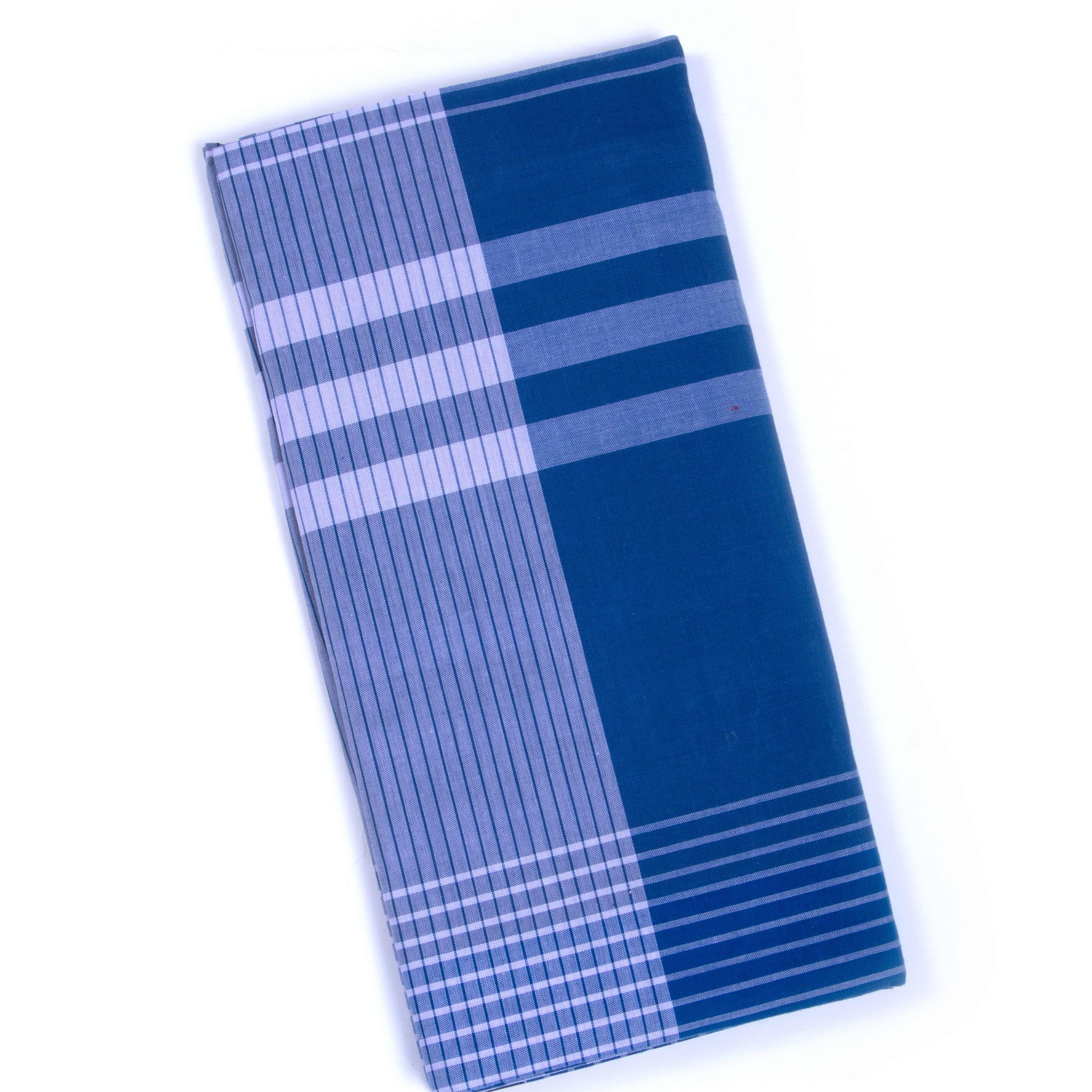 999 Brand Blue Checkered 2.10 m Stitched Lungi