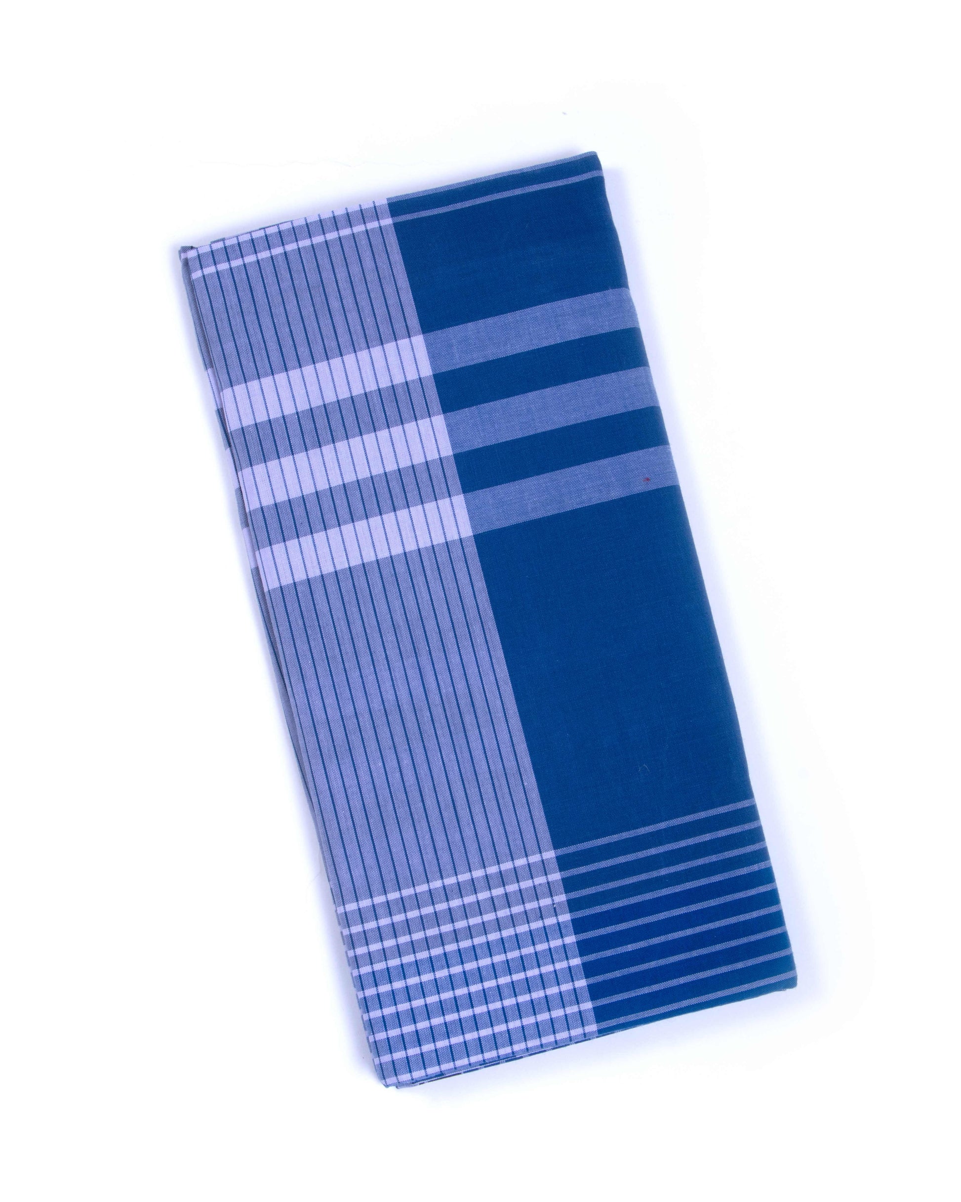 999 Brand Blue Checkered 2.10 m Stitched Lungi