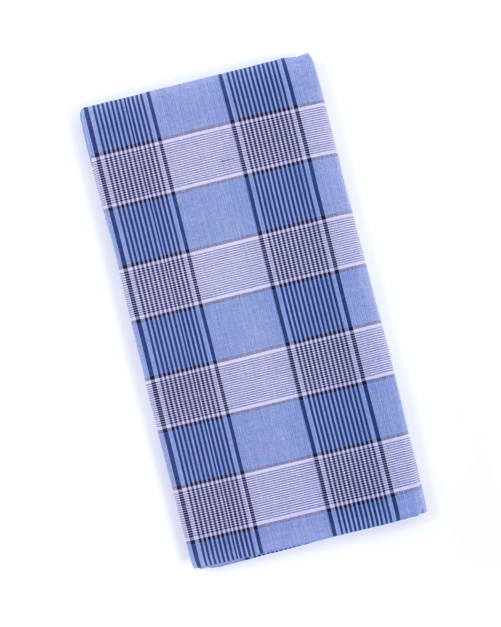 KIBS Brand Blue Checkered 2.15 m Stitched Lungi