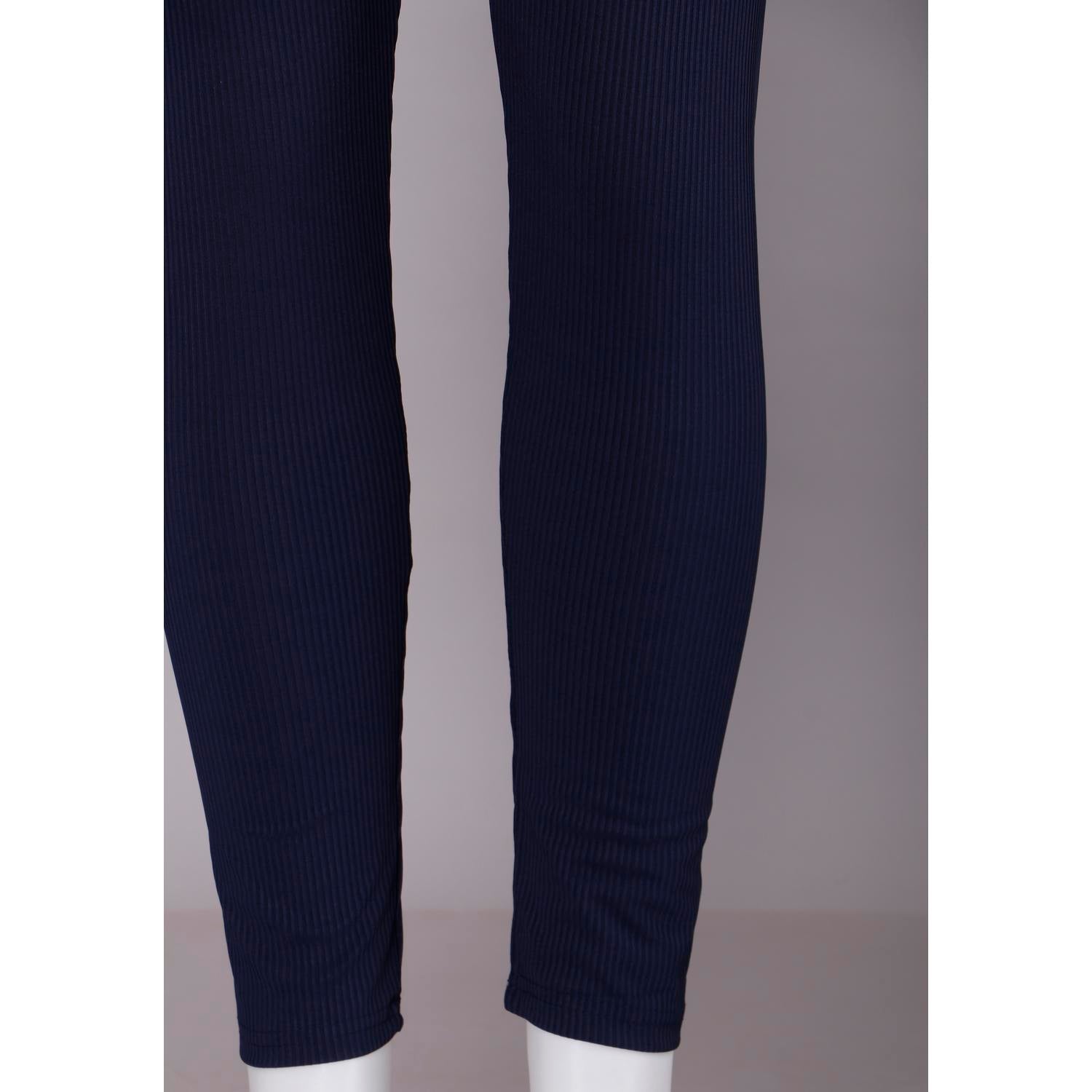 Shop Womens Navy Blue Colour Leggings
