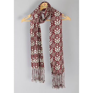 Maroon Colour Printed Stole