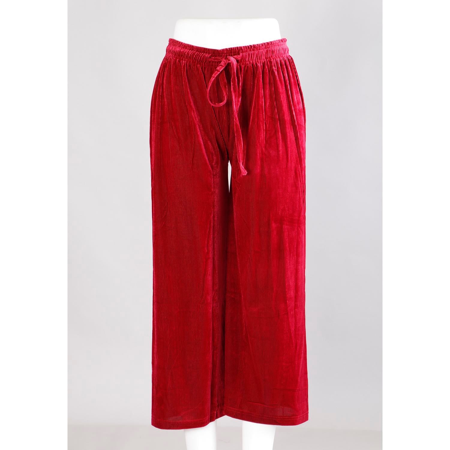 Maroon Colour Womens Palazzo 1