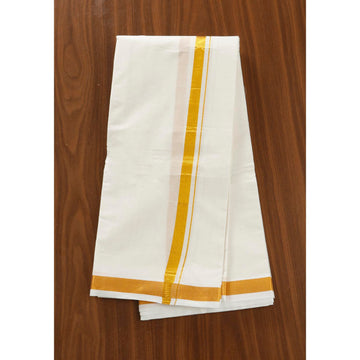 White Colour Cotton Dhoti eleven