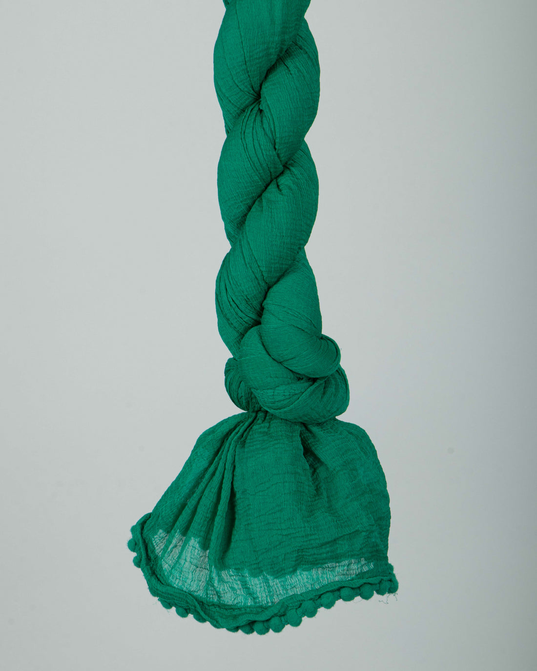 Green Colour Solid Stole