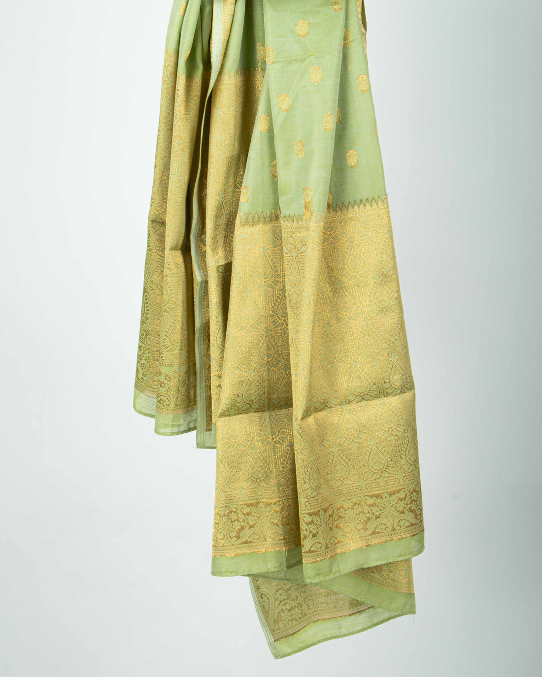 Green Colour Printed Stole