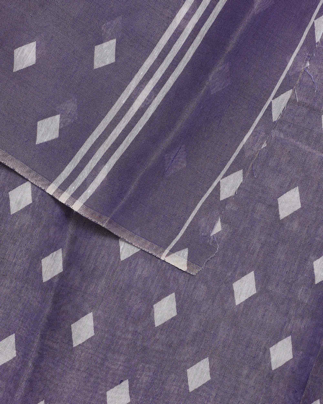 Nayanthara Purple Colour Checked Design Tissue Saree