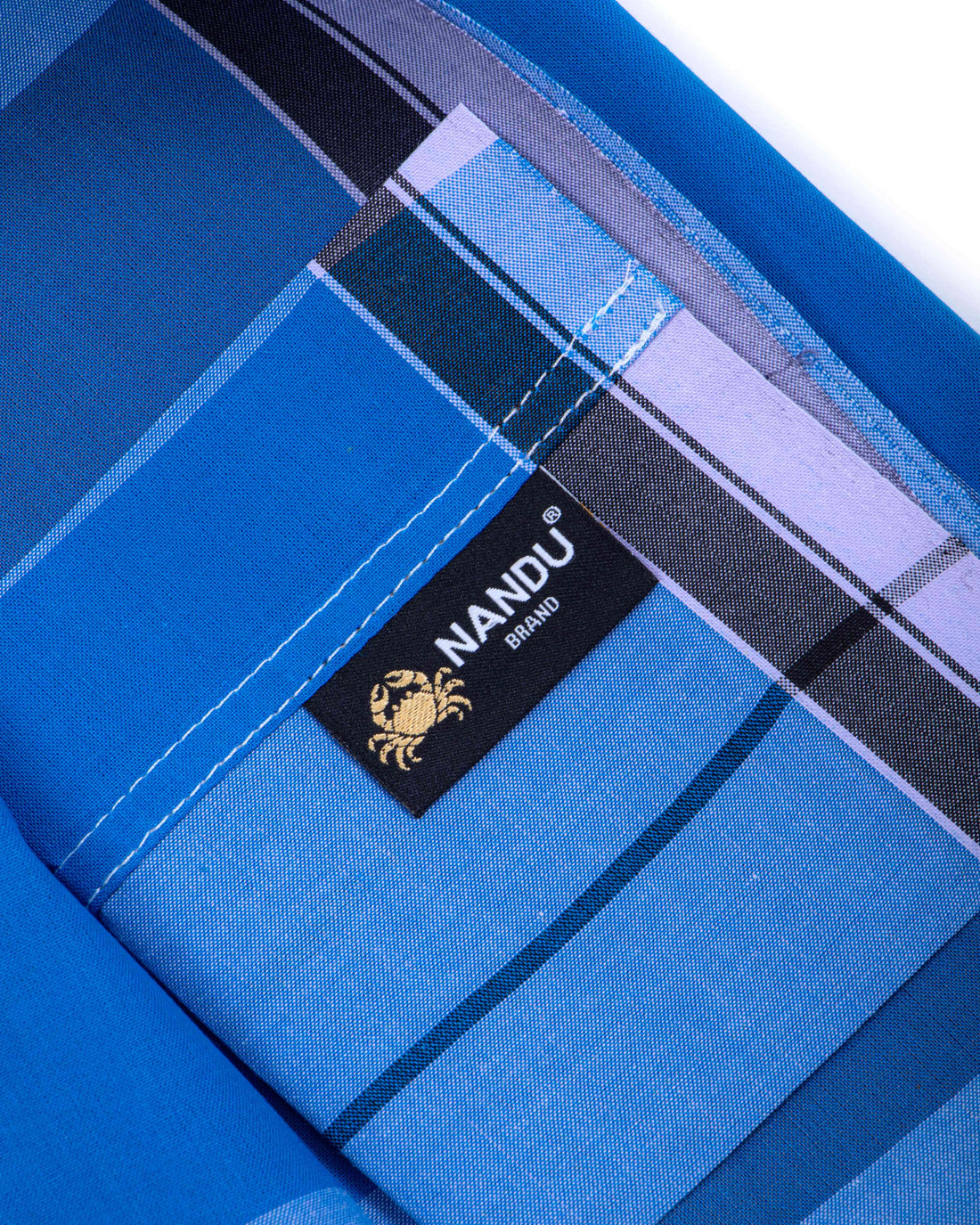 Nandu Brand Multi Checkered 2.20 m Stitched Lungi