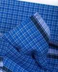 Buy Sangu Brand Blue Checkered 2.10 m Stitched Lungi