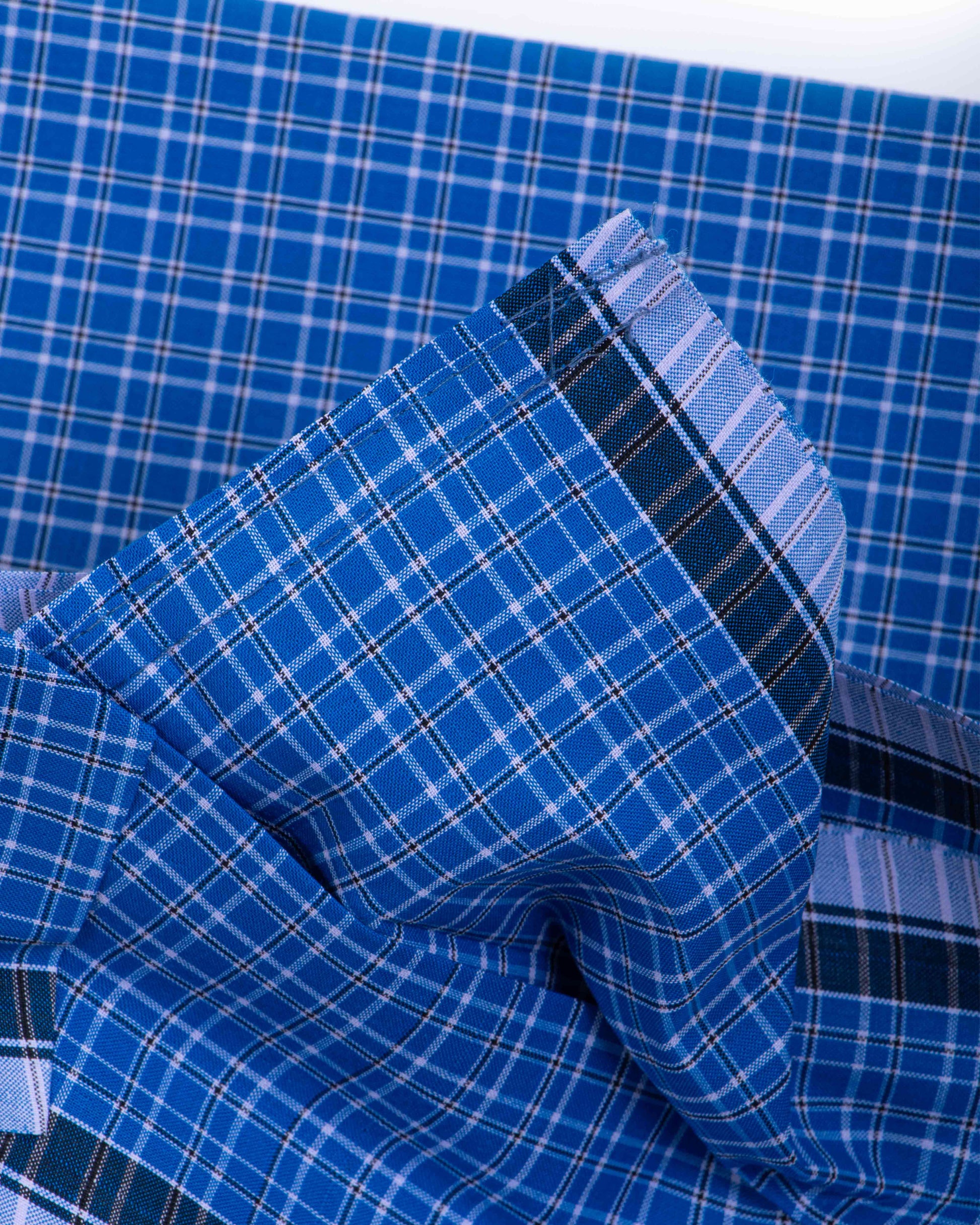 Buy Sangu Brand Blue Checkered 2.10 m Stitched Lungi