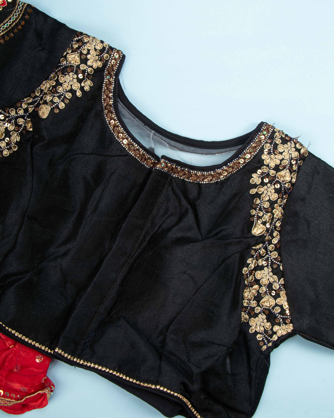 Black Colour Readymade Blouse