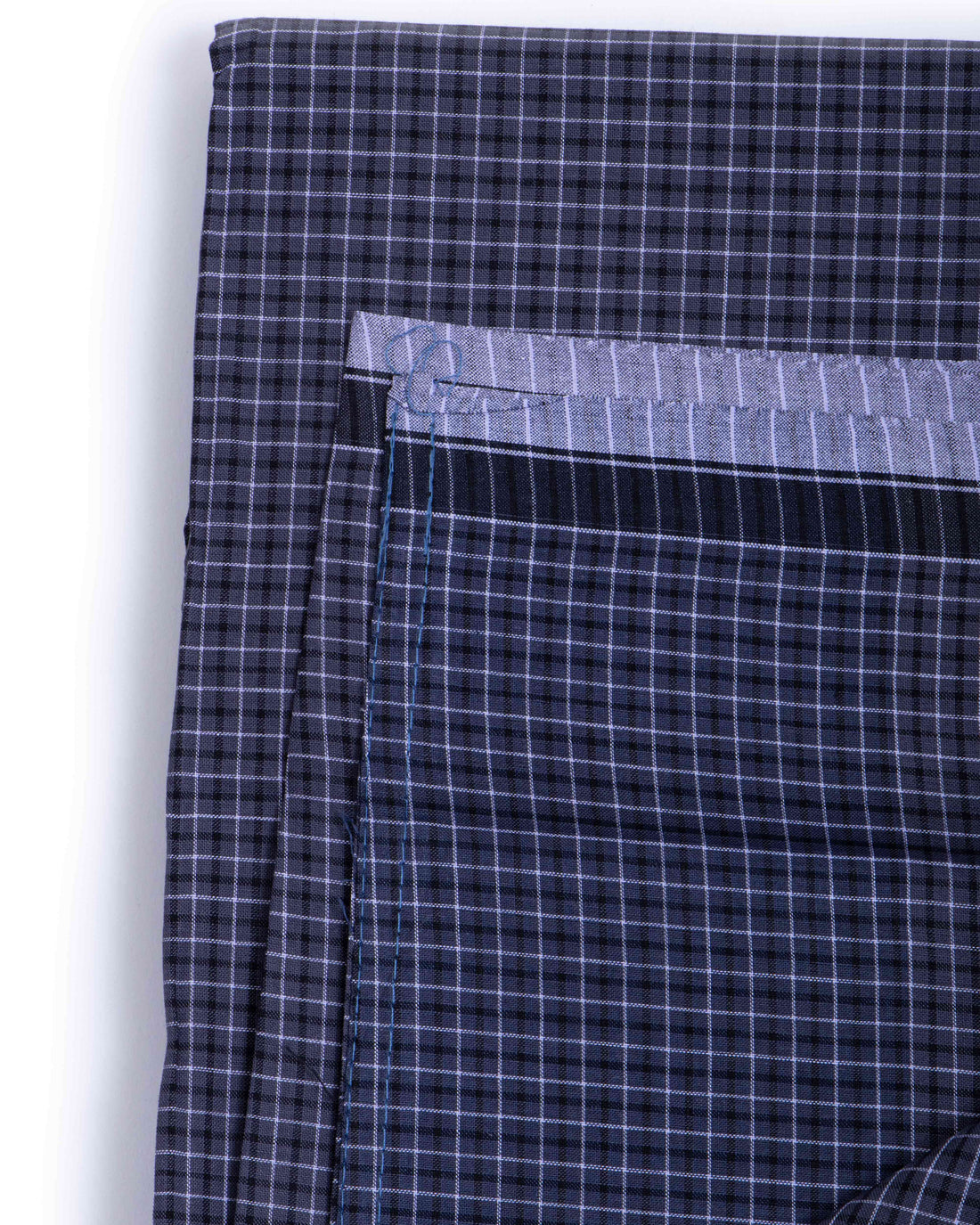 Sangu Brand Dark Grey Checkered 2.10 m Stitched Lungi