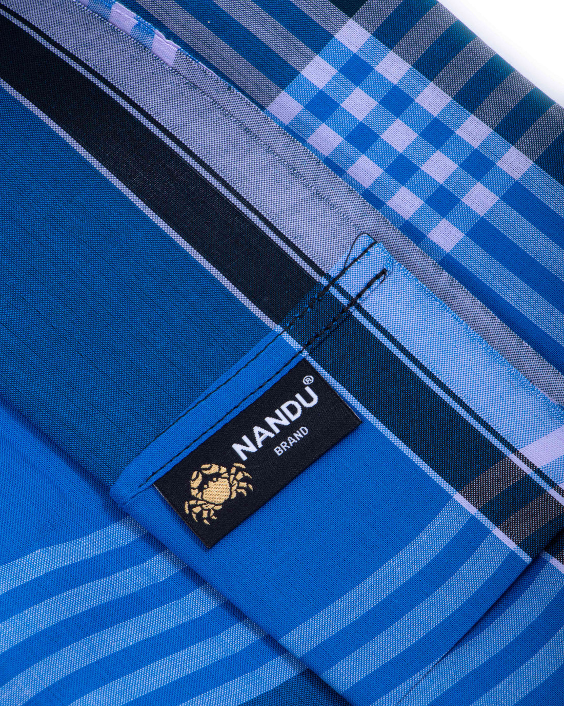 Nandu Brand Multi Checkered 2.20 m Stitched Lungi