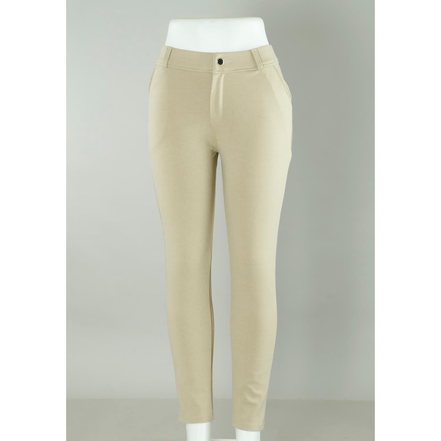 Women's Beige Lycra Pant