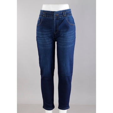 Women Navy Blue Pencil Fit Jeans