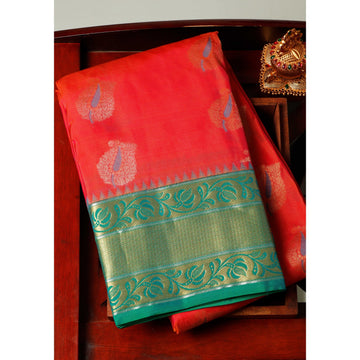 Double Shade Colour Traditional Saree