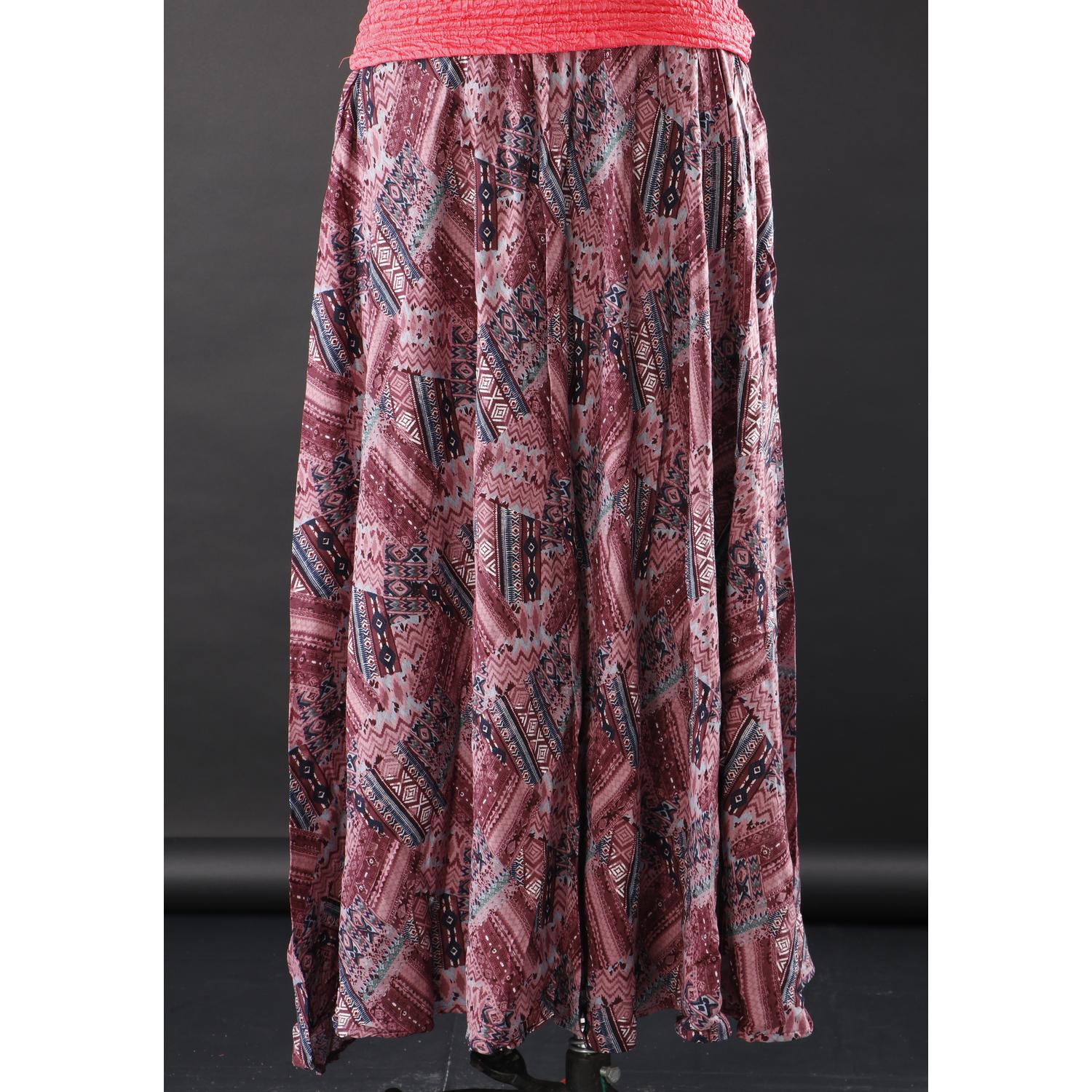 Multi Colour Floral Design Womens Skirt 4