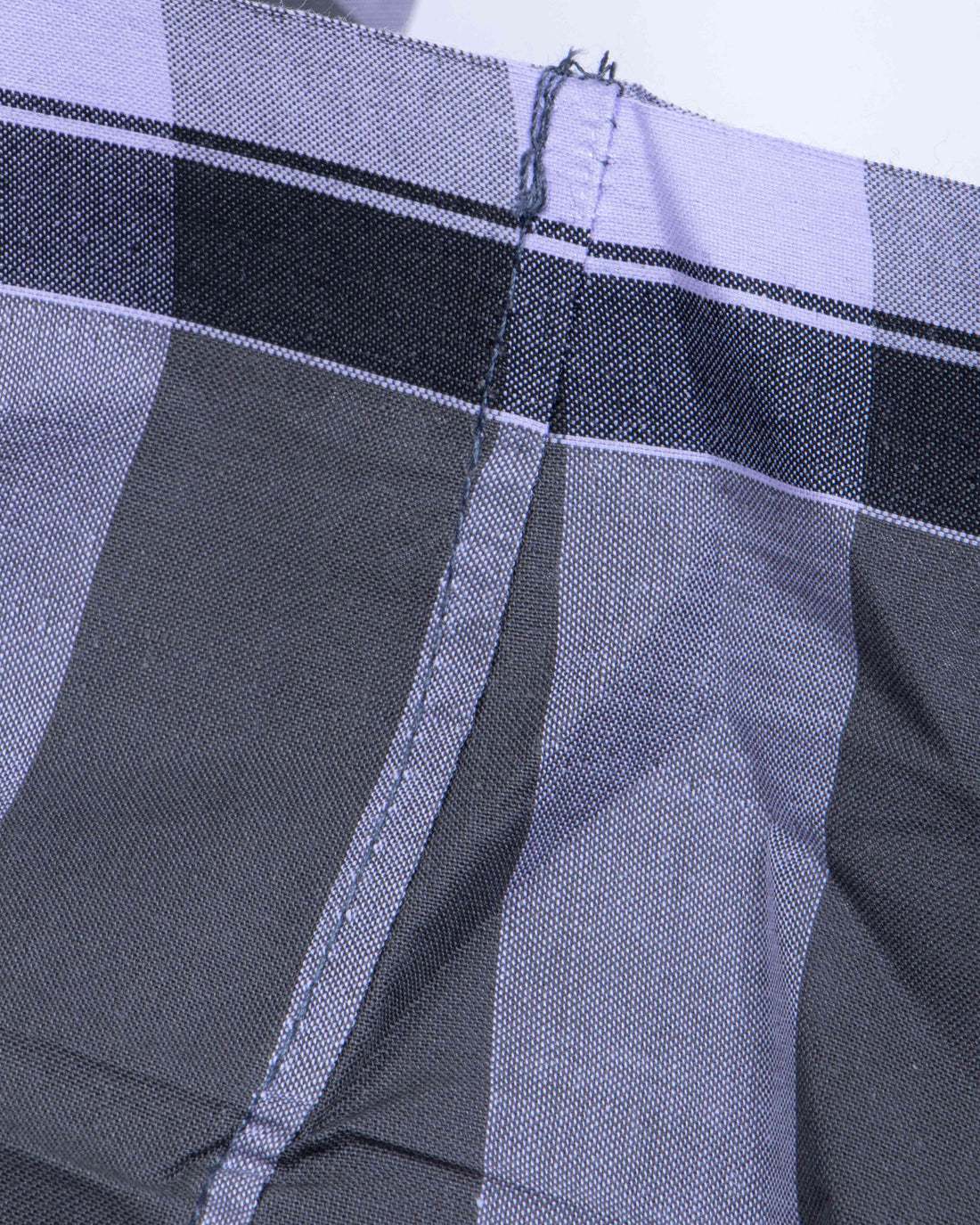 999 Brand Grey Striped 2.10 m Stitched Lungi