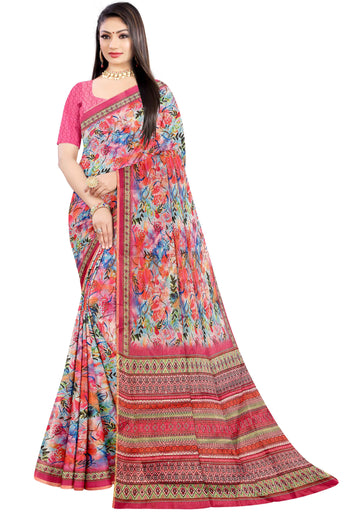 Multi Colour Fancy Silk Saree