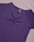 Buy Women Purple Colour T-Shirt Online