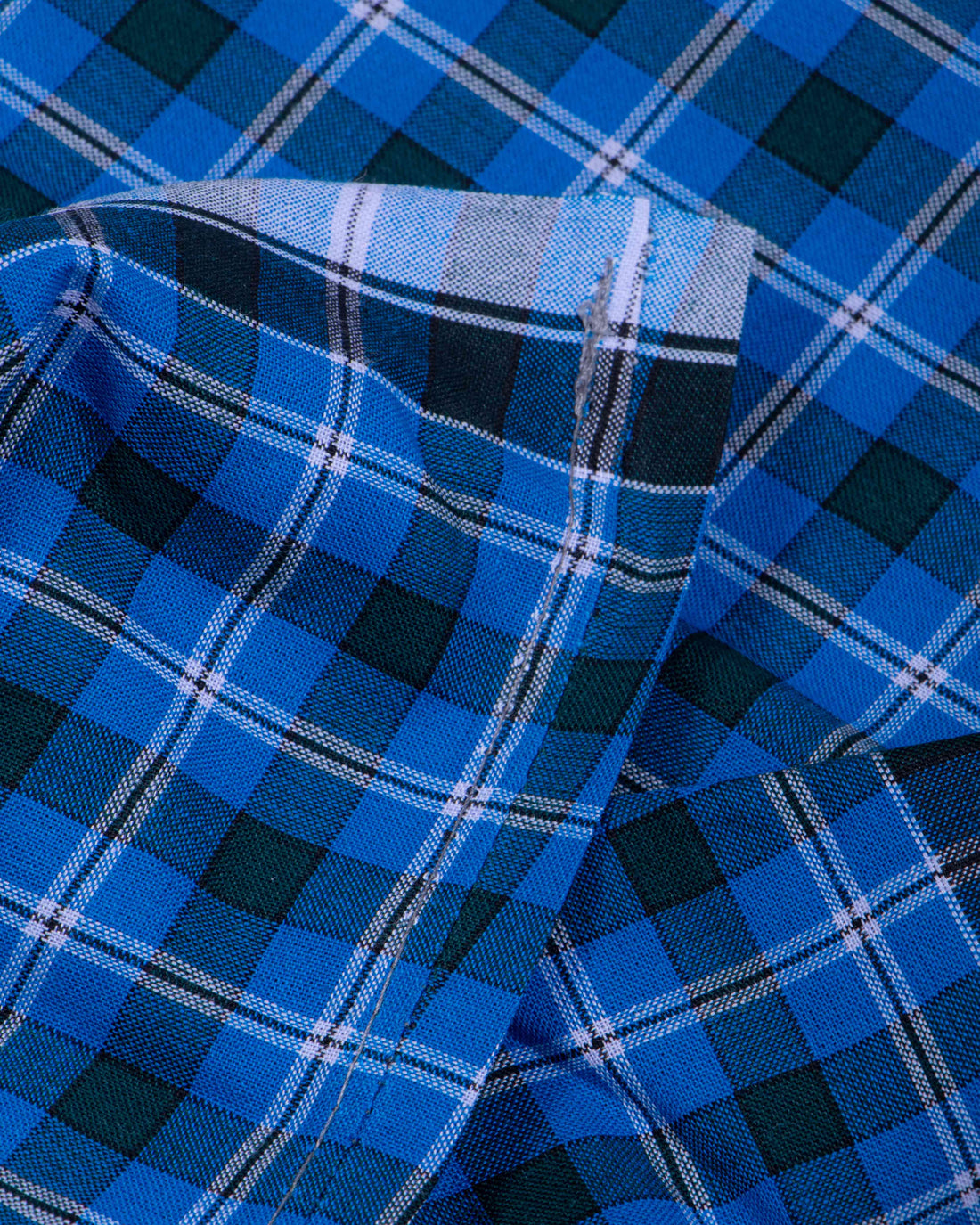 999 Brand Blue Checkered 2.10 m Stitched Lungi