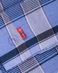 Buy KIBS Brand Blue Checkered 2.15 m Stitched Lungi