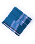 Shop Sangu Brand Blue Checkered 2.10 m Stitched Lungi