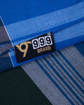 Buy 999 Brand Blue Checkered 2.10 m Stitched Lungi