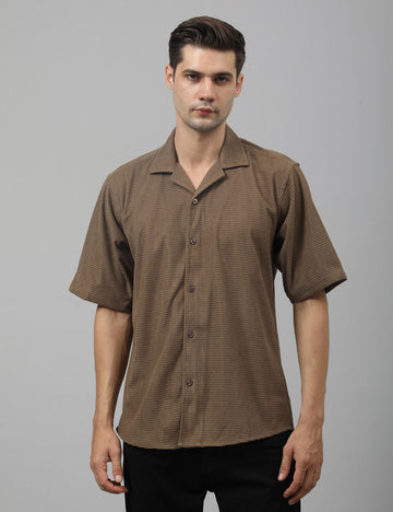 Native Bull Brown Popcorn Shirt